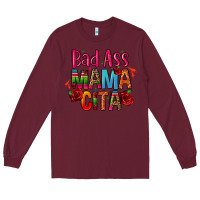 Burgundy bad ass mama cita Long Sleeve Tee - CTS Tumbler Store