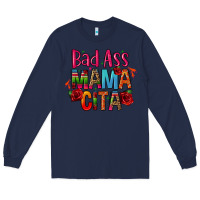 Navy bad ass mama cita Long Sleeve Tee - CTS Tumbler Store