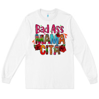 White bad ass mama cita Long Sleeve Tee - CTS Tumbler Store