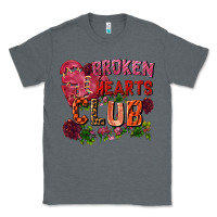 Charcoal Heather broken heart club Classic Tee - FaDigitalArtStudio