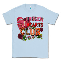 Dusty Blue broken heart club Classic Tee - FaDigitalArtStudio