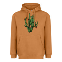 Meerkat cactus with flowers Heavyweight Hoodie - AdoDesignShop