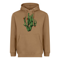 Toasted Coconut cactus with flowers Heavyweight Hoodie - AdoDesignShop