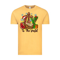 Vintage Mustard joy to the world Vintage Tee - Zillion Design Studio