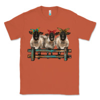 Copper 3 sheeps suffolk ewe with bandanas and fence Classic Tee - BarkalooDesign