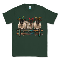 Sports Green 3 sheeps suffolk ewe with bandanas and fence Classic Tee - BarkalooDesign