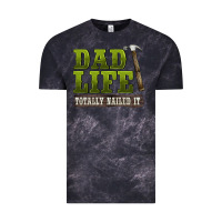 Cloud Black dad lıfe totally naıled it Vintage Tee - BarkalooDesign