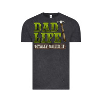Vintage Black dad lıfe totally naıled it Vintage Tee - BarkalooDesign
