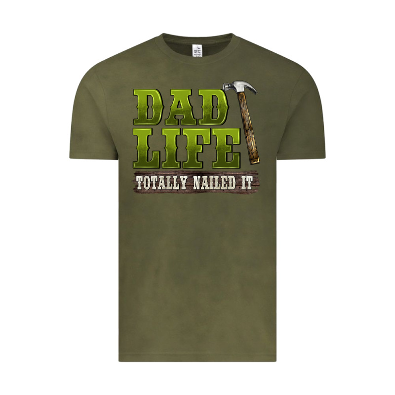 Dad Lıfe Totally Naıled It Vintage Tee by BarkalooDesign | Teevron