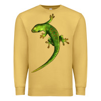 Antique Gold Green Lizard Illustrations Premium Sweatshirt - LillyAllenDesigns