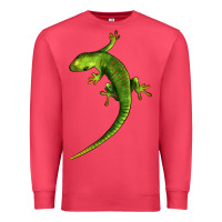 Cardinal Green Lizard Illustrations Premium Sweatshirt - LillyAllenDesigns