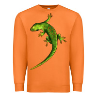 Carrot Green Lizard Illustrations Premium Sweatshirt - LillyAllenDesigns