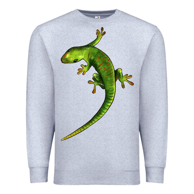 Green Lizard Illustrations Premium Sweatshirt by LillyAllenDesigns | Teevron