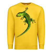 Lemon Green Lizard Illustrations Premium Sweatshirt - LillyAllenDesigns