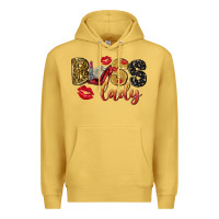 Antique Gold boss lady with money Premium Hoodie - NancyCooperArtShop