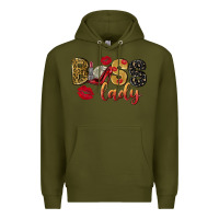 Army Green boss lady with money Premium Hoodie - NancyCooperArtShop