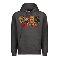 Charcoal Heather boss lady with money Premium Hoodie - NancyCooperArtShop