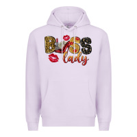 Lilac boss lady with money Premium Hoodie - NancyCooperArtShop