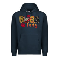 Navy boss lady with money Premium Hoodie - NancyCooperArtShop