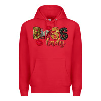Red boss lady with money Premium Hoodie - NancyCooperArtShop