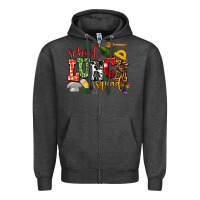 Charcoal Heather school lunch squad Zipper Hoodie - AdoDesignShop
