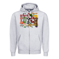 Heather Grey school lunch squad Zipper Hoodie - AdoDesignShop