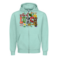 Seafoam school lunch squad Zipper Hoodie - AdoDesignShop