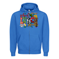 True Royal school lunch squad Zipper Hoodie - AdoDesignShop