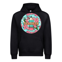 Black teacher floral pencil round earring Urban Hoodie - BundleAndBundleShop