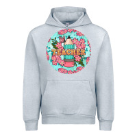 Heather Grey teacher floral pencil round earring Urban Hoodie - BundleAndBundleShop