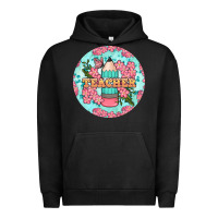 Pigment Black teacher floral pencil round earring Urban Hoodie - BundleAndBundleShop
