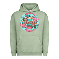 Pigment Oil Green teacher floral pencil round earring Urban Hoodie - BundleAndBundleShop