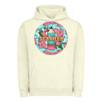 Pigment Pistachio teacher floral pencil round earring Urban Hoodie - BundleAndBundleShop