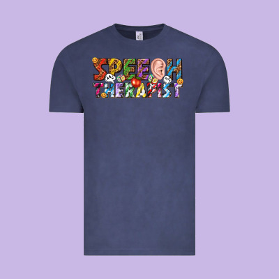 Speech Therapist Vintage Tee Designed By Texasbilliewilder