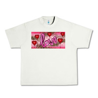 Pistachio Valentine's Day Love Balloon Heart Balloons Urban Heavy Tee - RanaPortraitStore