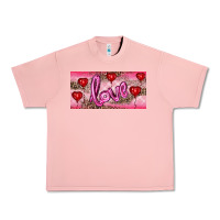 Salmon Valentine's Day Love Balloon Heart Balloons Urban Heavy Tee - RanaPortraitStore