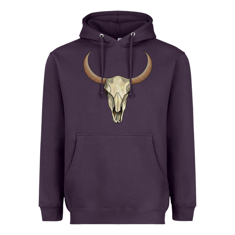 Bull Skull Heavyweight Hoodie by AdoDesignShop | Teevron