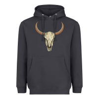 Smoke bull skull Heavyweight Hoodie - AdoDesignShop
