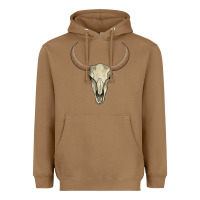 Toasted Coconut bull skull Heavyweight Hoodie - AdoDesignShop