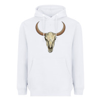 White bull skull Heavyweight Hoodie - AdoDesignShop