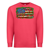 Cardinal Christmas american flag Premium Sweatshirt - NancyCooperArtShop