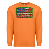 Carrot Christmas american flag Premium Sweatshirt - NancyCooperArtShop