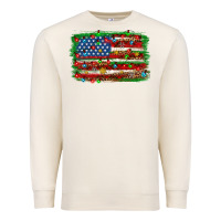 Sandshell Christmas american flag Premium Sweatshirt - NancyCooperArtShop