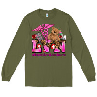 Army Green valentines day lvn licensed vocational nurse Long Sleeve Tee - AdoDesignShop