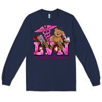 Navy valentines day lvn licensed vocational nurse Long Sleeve Tee - AdoDesignShop