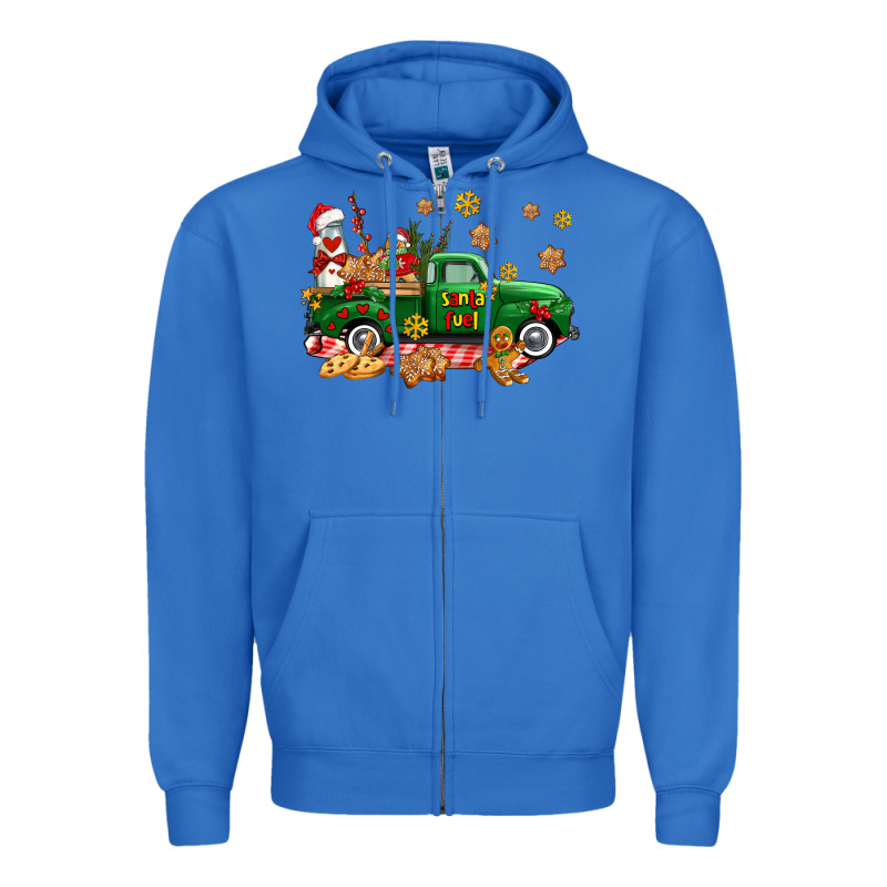 Santa Fuel   Cookies Truck Zipper Hoodie by AdoDesignShop | Teevron