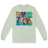 Matcha river life kayaking Long Sleeve Tee - Zillion Design Studio