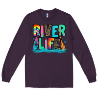 Plum river life kayaking Long Sleeve Tee - Zillion Design Studio