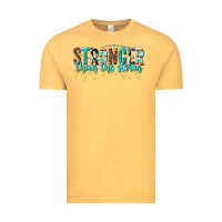 Vintage Mustard stronger than the storm Vintage Tee - texasbilliewilder