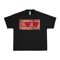 Black Valentine's Day Xoxo Urban Heavy Tee - RanaPortraitStore